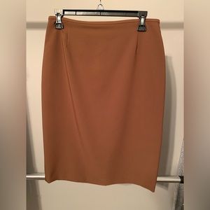 Brown pencil skirt